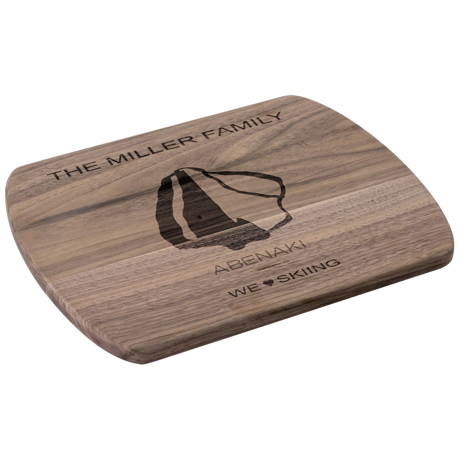PERSONALIZED Abenaki , New Hampshire SKI TRAIL MAP CUTTING BOARD