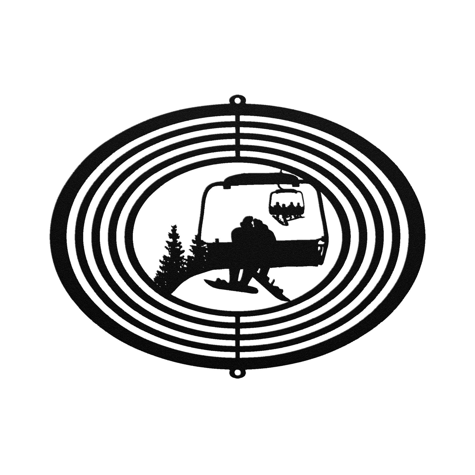 PERSONALIZED Snowboarding Couple Wind Spinner- MADE IN THE USA 🇺🇸