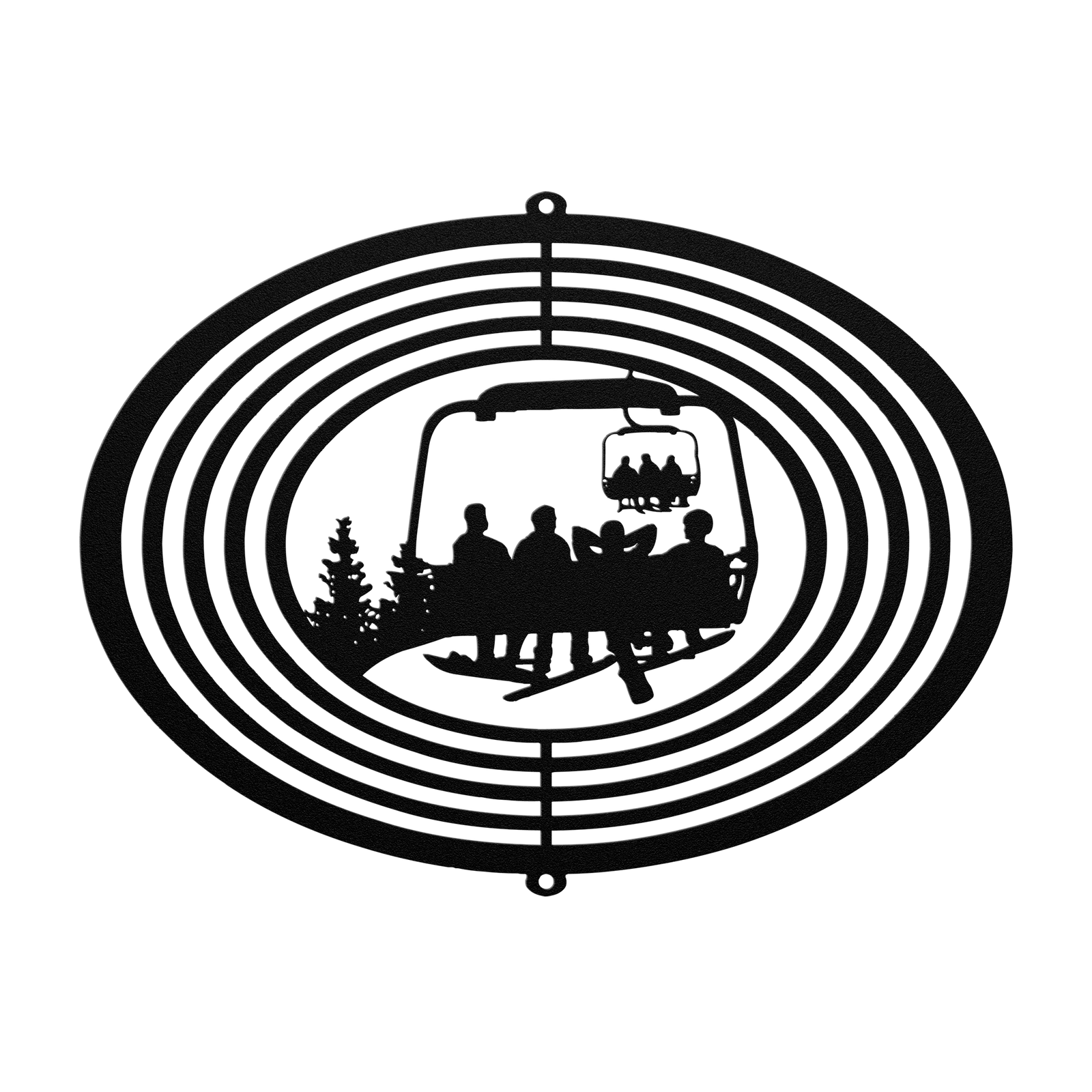 PERSONALIZED WIND SPINNER - 4 SNOWBOARDING FRIENDS- MADE IN THE USA 🇺🇸