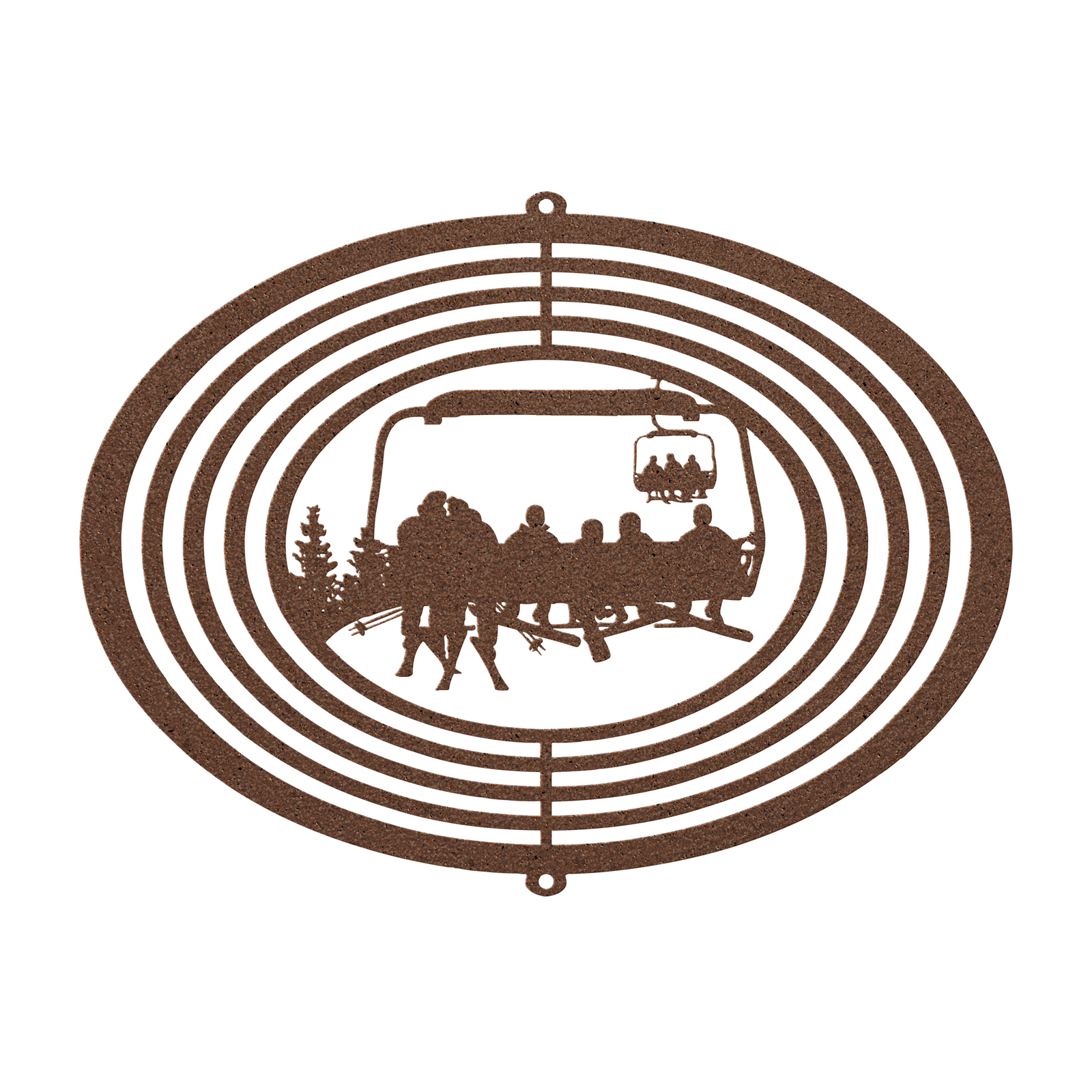 PERSONALIZED WIND SPINNER - SKIING MOM, SKIING DAD, AND 4 SNOWBOARDING Children- MADE IN THE USA 🇺🇸