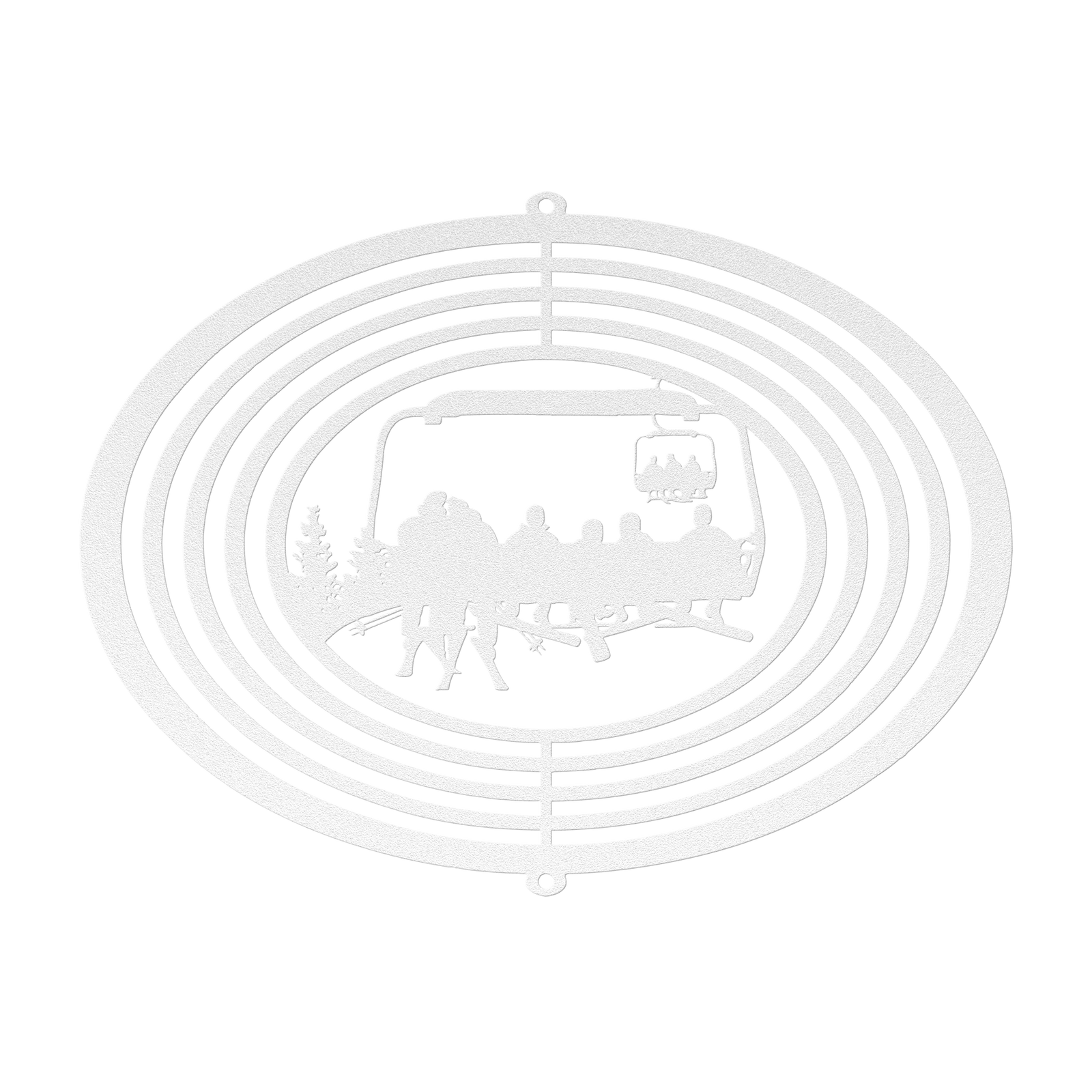 PERSONALIZED WIND SPINNER - SKIING MOM, SKIING DAD, AND 4 SNOWBOARDING Children- MADE IN THE USA 🇺🇸