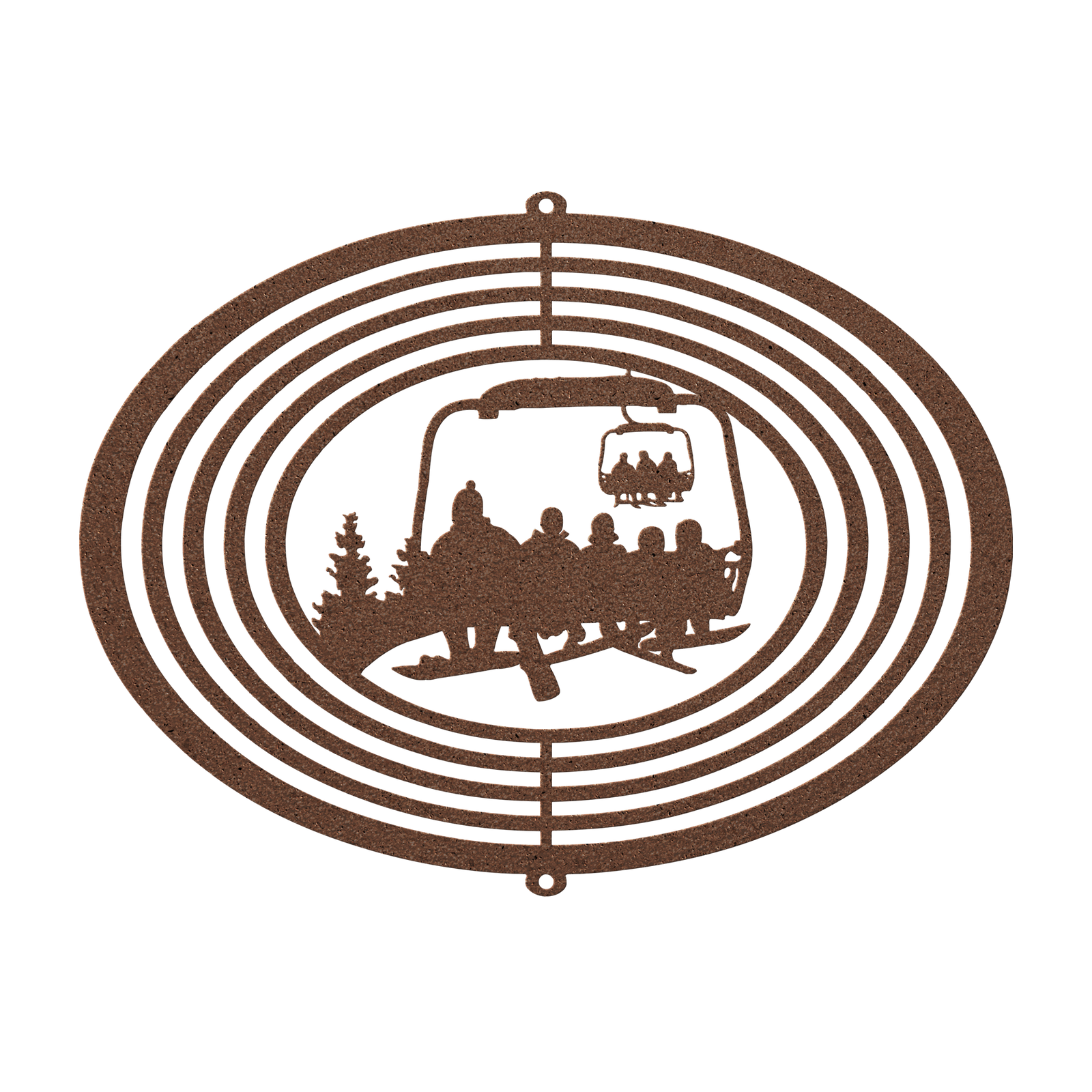 PERSONALIZED WIND SPINNER - 1 SNOWBOARDING PARENT, 4 SNOWBOARDING Children - MADE IN THE USA 🇺🇸