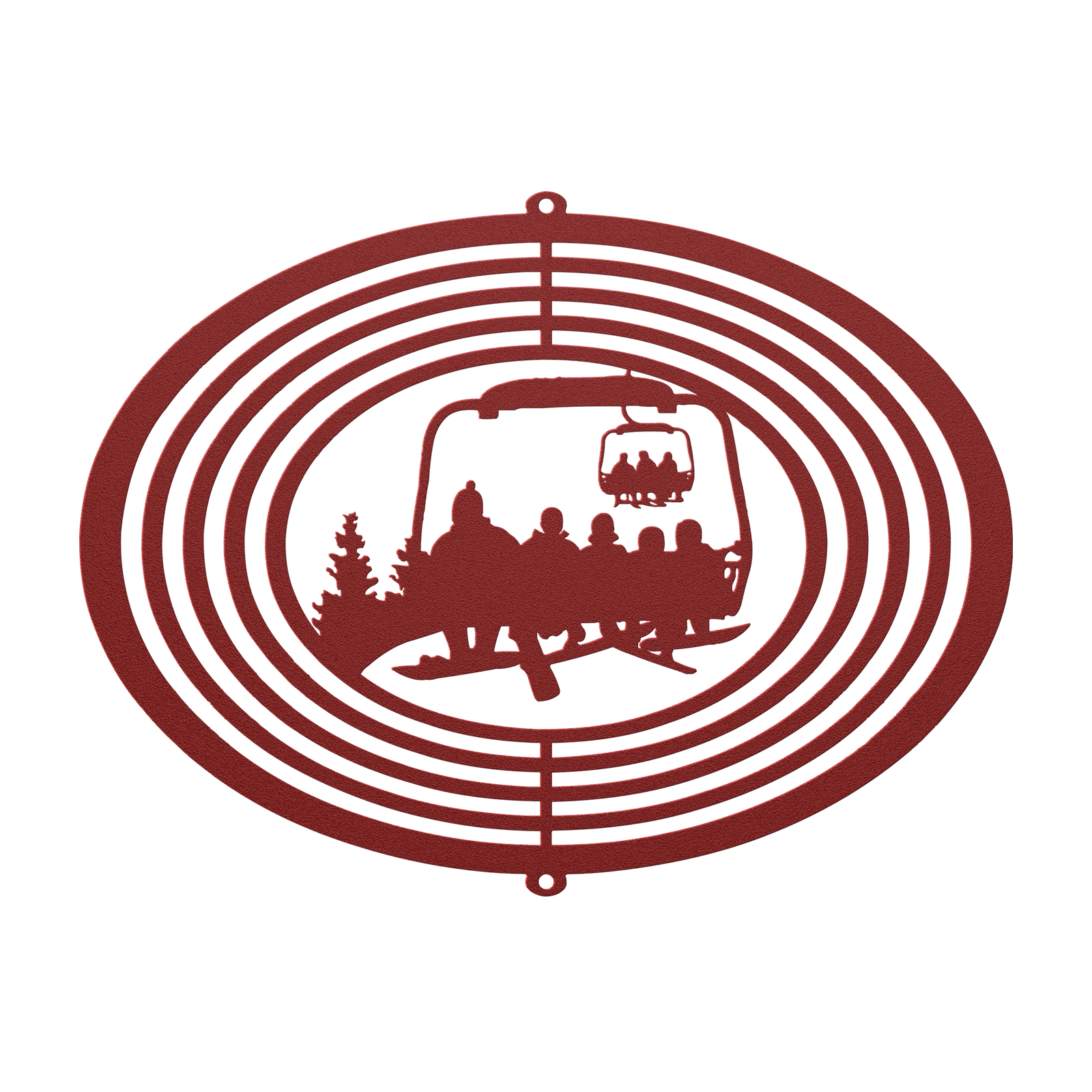 PERSONALIZED WIND SPINNER - 1 SNOWBOARDING PARENT, 4 SNOWBOARDING Children - MADE IN THE USA 🇺🇸