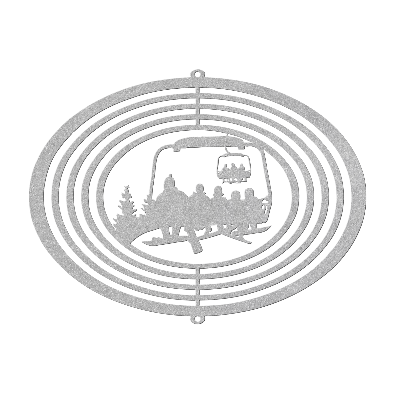 PERSONALIZED WIND SPINNER - 1 SNOWBOARDING PARENT, 4 SNOWBOARDING Children - MADE IN THE USA 🇺🇸