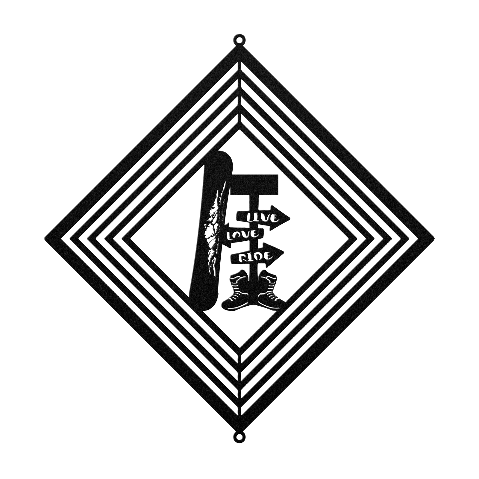 POWDER ADDICTS PERSONALIZED LIVE LOVE RIDE WIND SPINNER