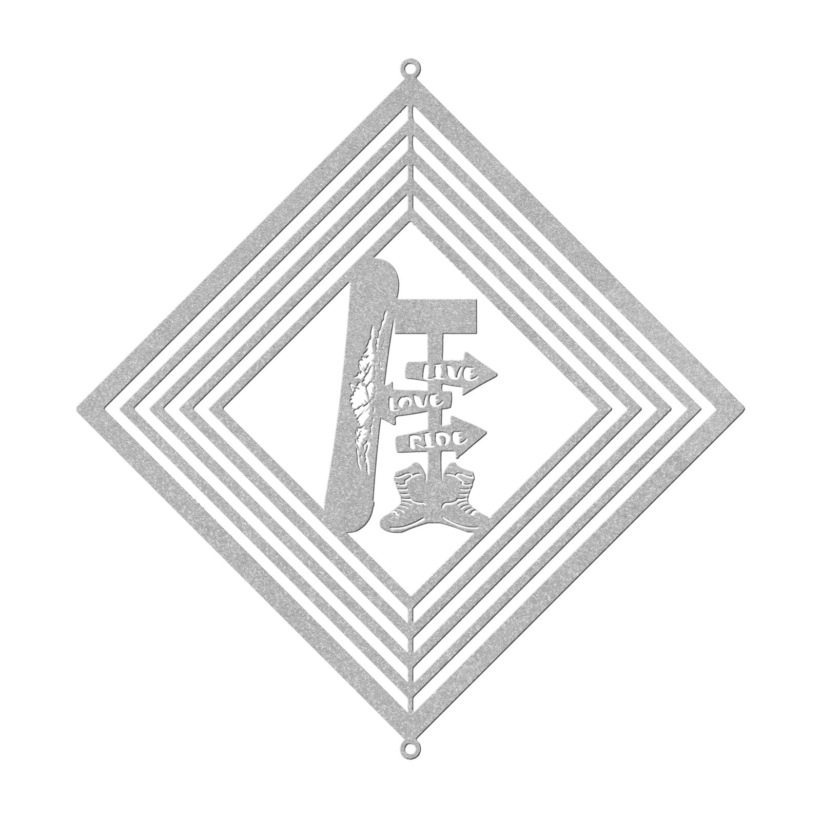 POWDER ADDICTS PERSONALIZED LIVE LOVE RIDE WIND SPINNER