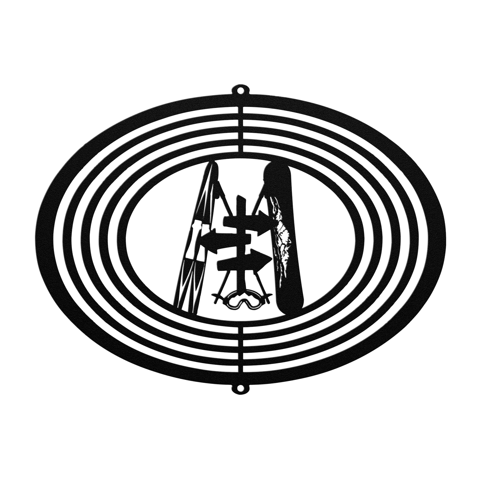 PERSONALIZED WIND SPINNER - SKI AND RIDE SKI SIGN - Made in the USA 🇺🇸