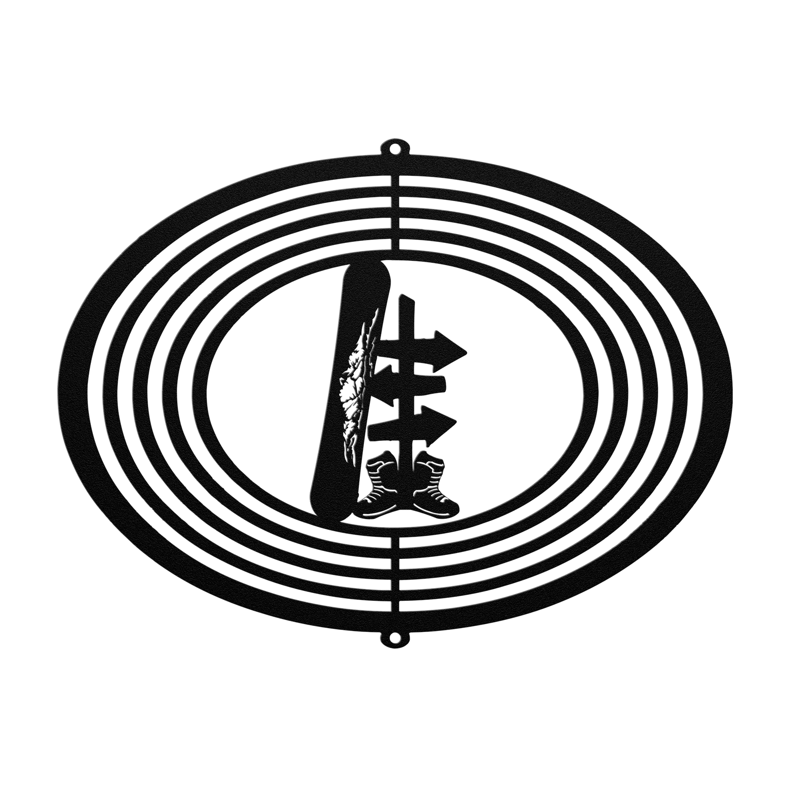 PERSONALIZED WIND SPINNER - SNOWBOARDING SIGN - Made in the USA 🇺🇸