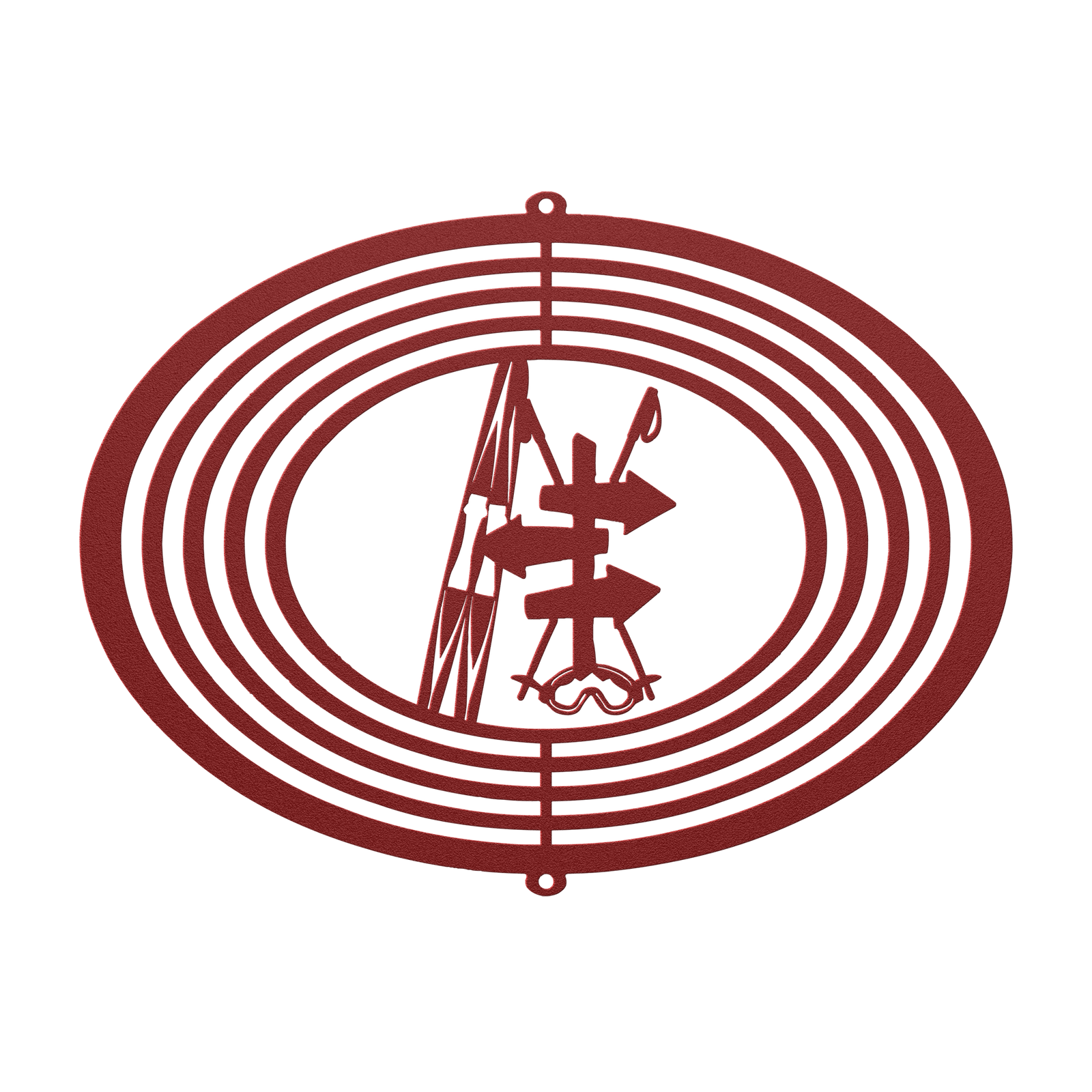 PERSONALIZED WIND SPINNER - SKI TRAIL SIGN - Made in the USA 🇺🇸