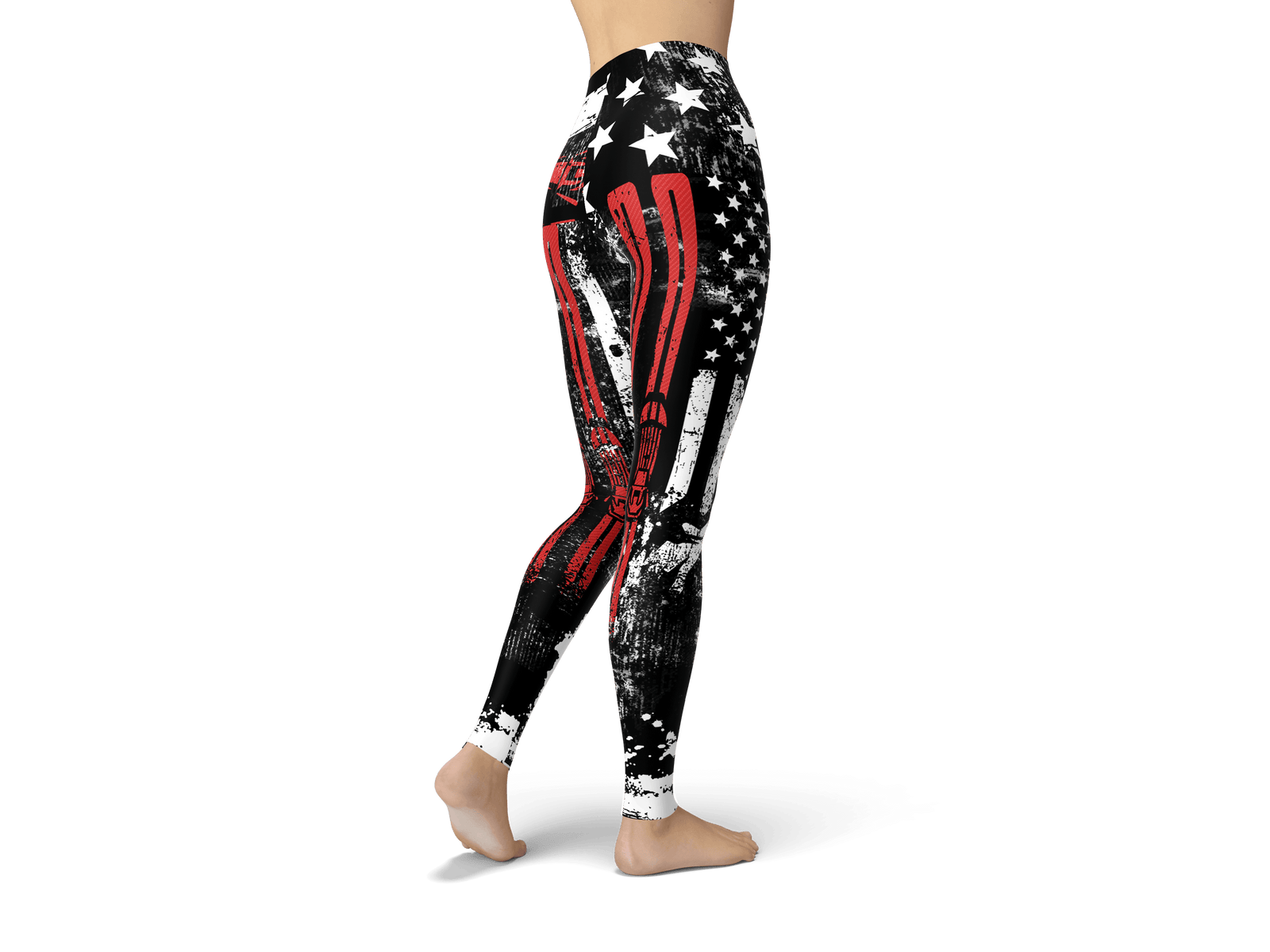 USA Ski Flag Leggings - Powderaddicts