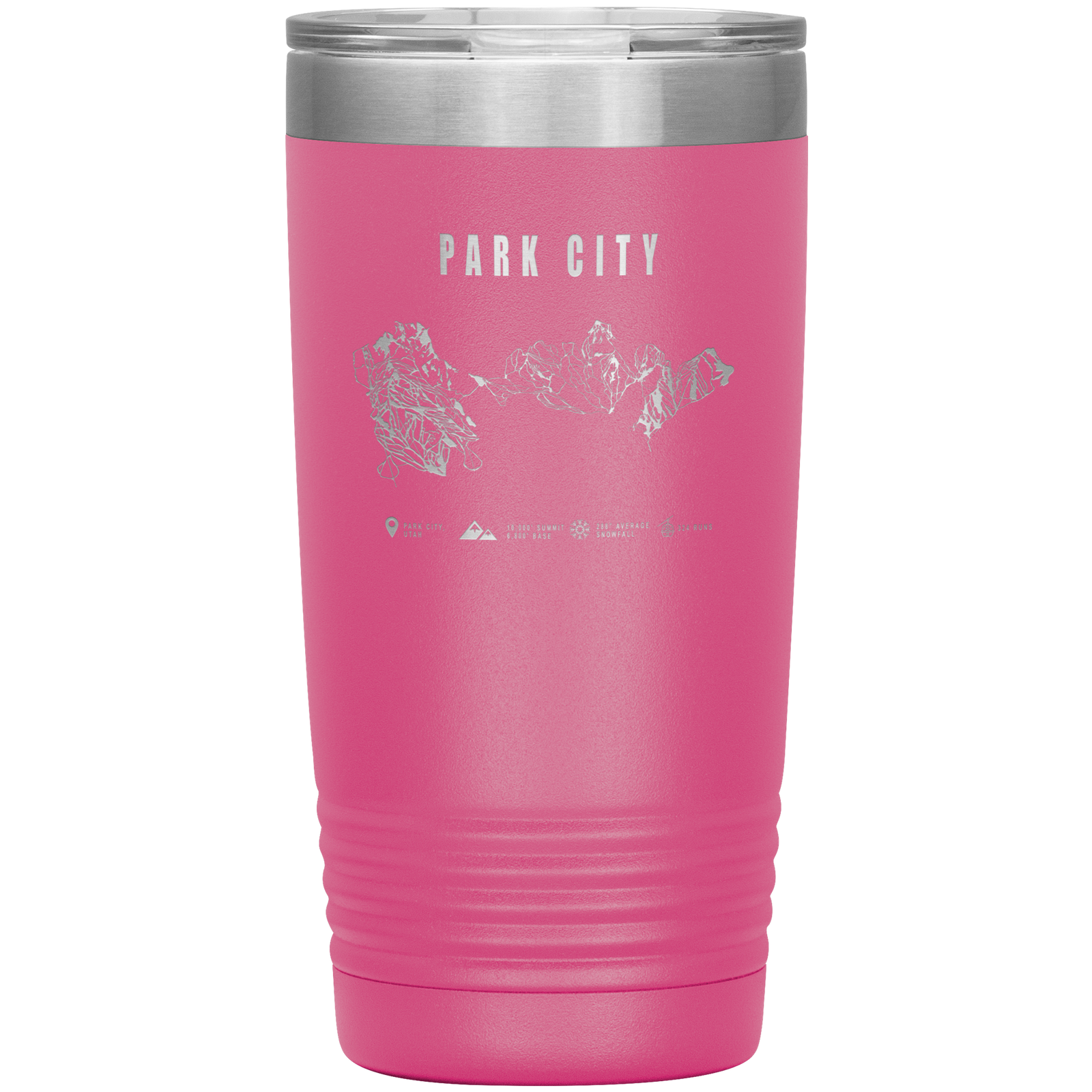 Park city,Utah Ski Trail Map 20oz Tumbler - Powderaddicts