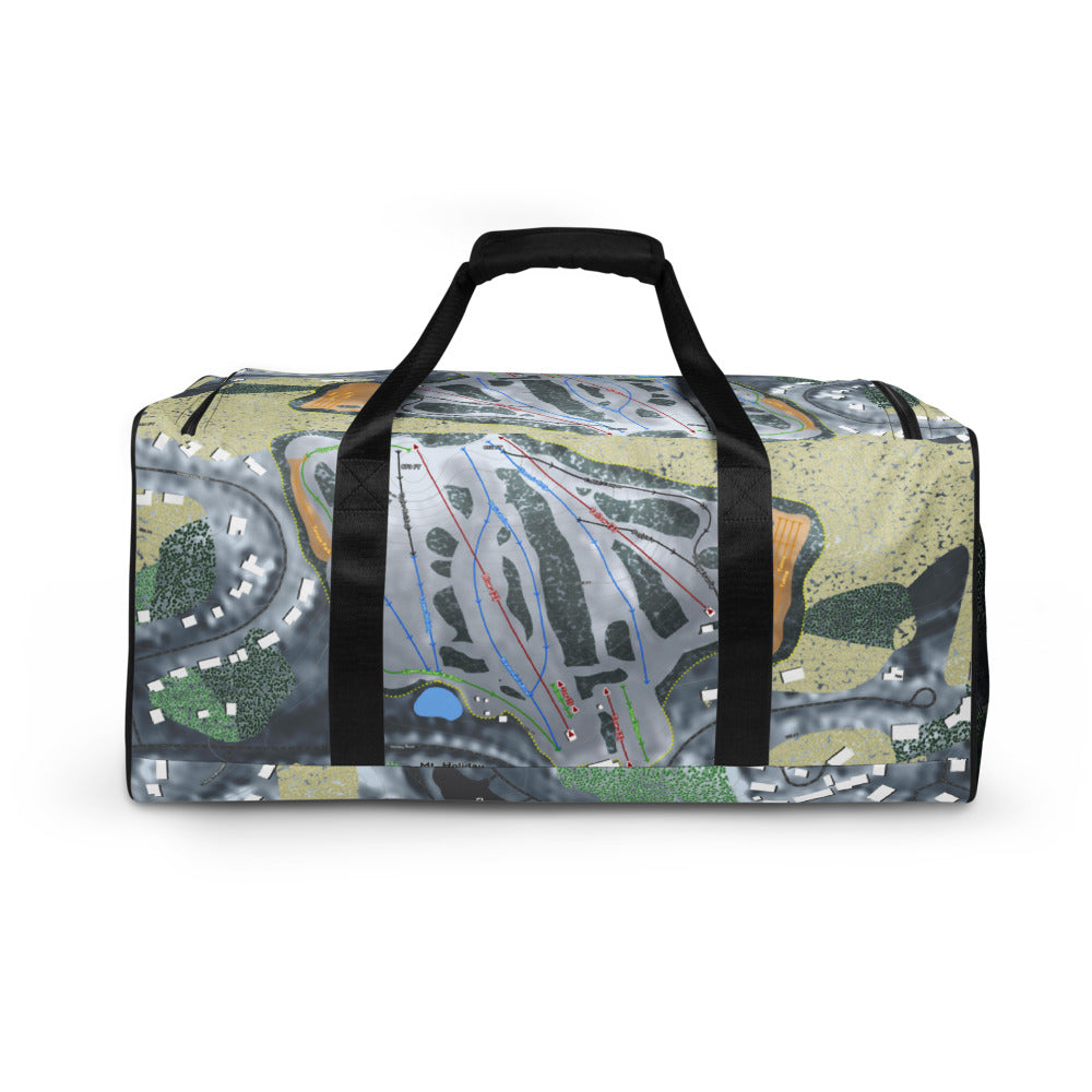 Mt Holiday, Michigan Ski Trail Map Duffle Bag - Powderaddicts