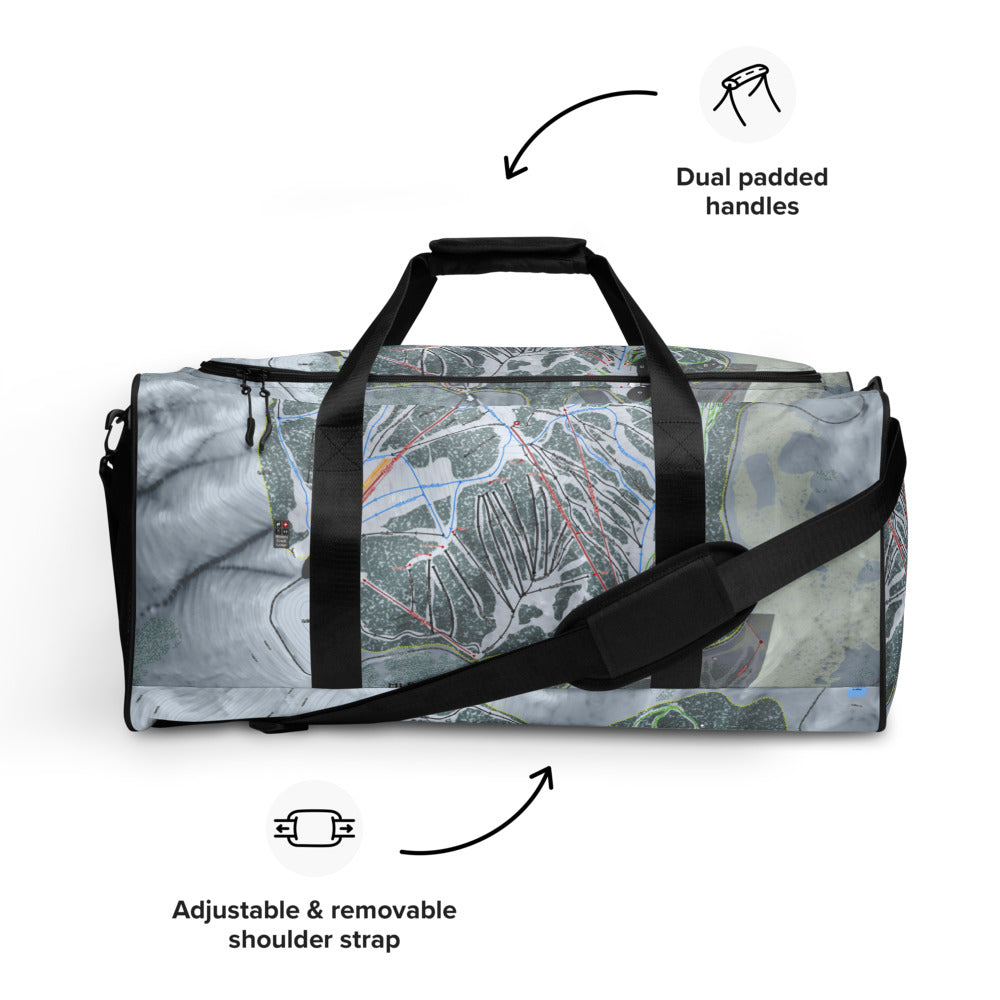 Mt Rose, Nevada Ski Trail Map Duffle Bag - Powderaddicts