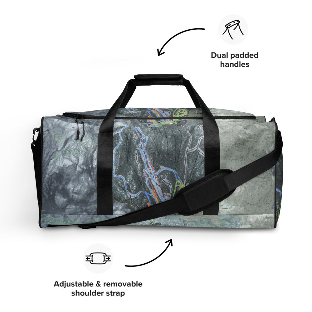 Black Mountain, Maine Ski Trail Map Duffle Bag - Powderaddicts