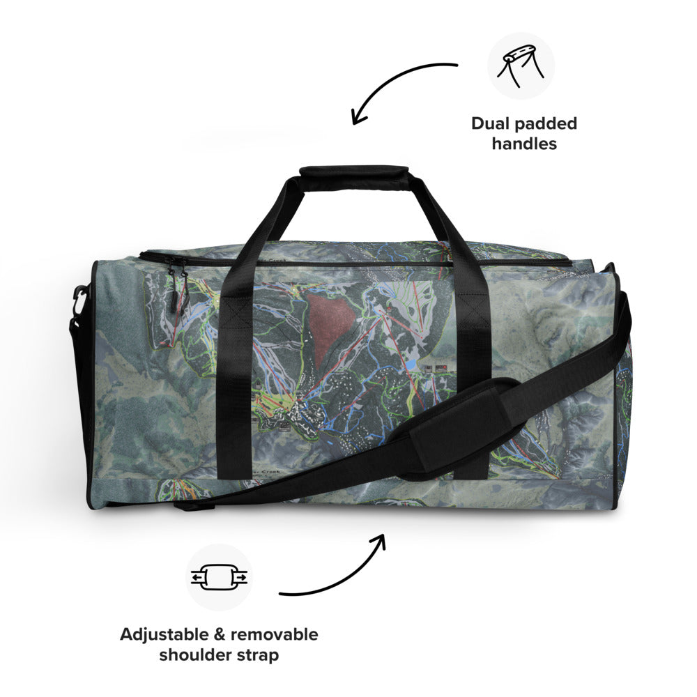 Beaver Creek, Colorado Ski Trail Map Duffle Bag - Powderaddicts