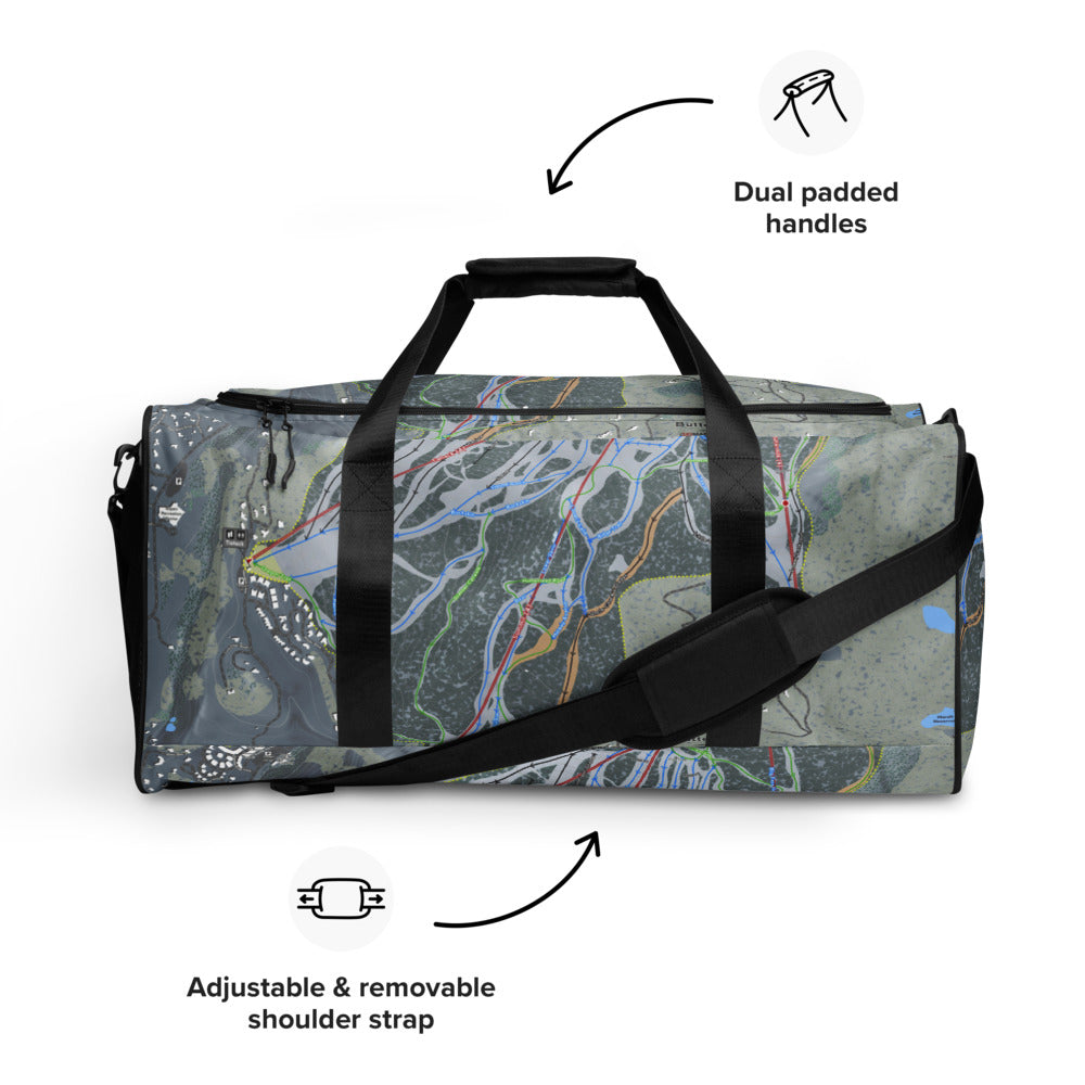 Buttermilk, Colorado Ski Trail Map Duffle Bag - Powderaddicts