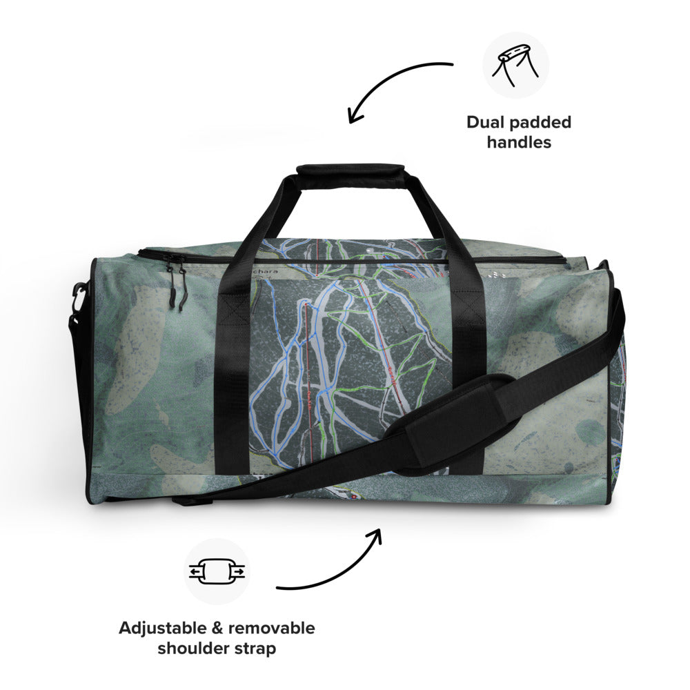 Cuchara, Colorado Ski Trail Map Duffle Bag - Powderaddicts