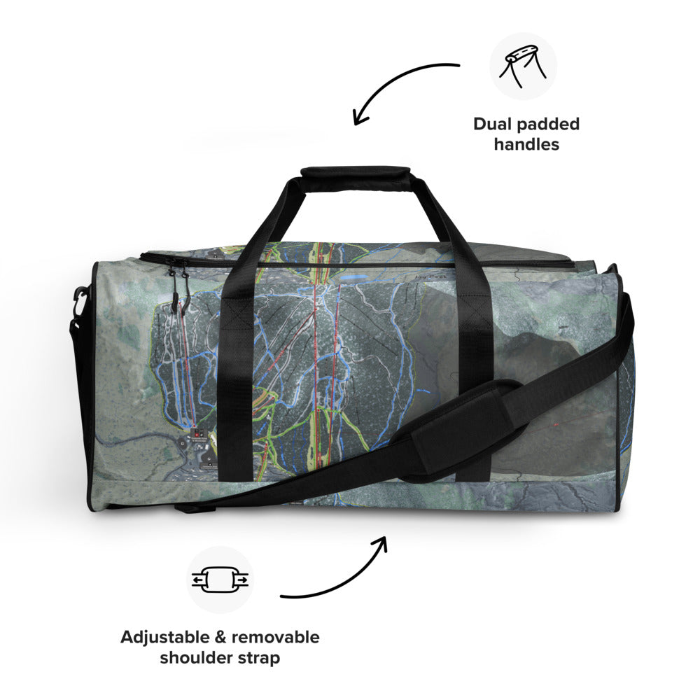 Jay Peak, Vermont Ski Trail Map Duffle Bag - Powderaddicts