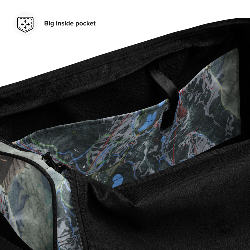 Snowbird, Utah Ski Trail Map Duffle bag - Powderaddicts