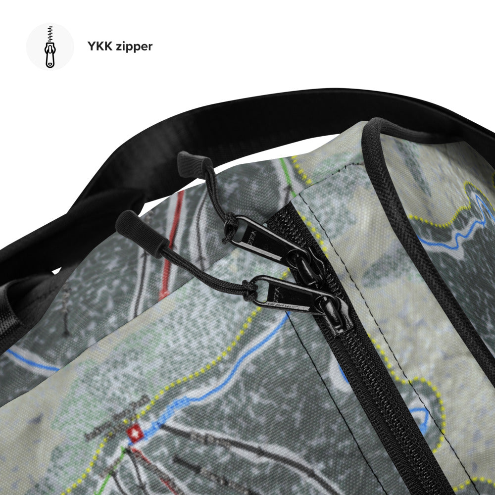 Okemo, Vermont Ski Trail Map Printed Duffle Bag - Powderaddicts