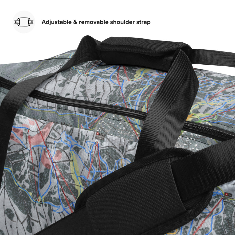 Jackson Hole, Wyoming Ski Trail Map Printed Duffle Bag - Powderaddicts