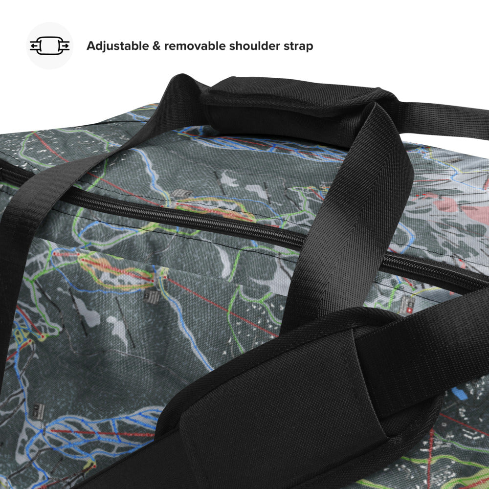 Telluride, Colorado Ski Trail Map Printed Duffle Bag - Powderaddicts
