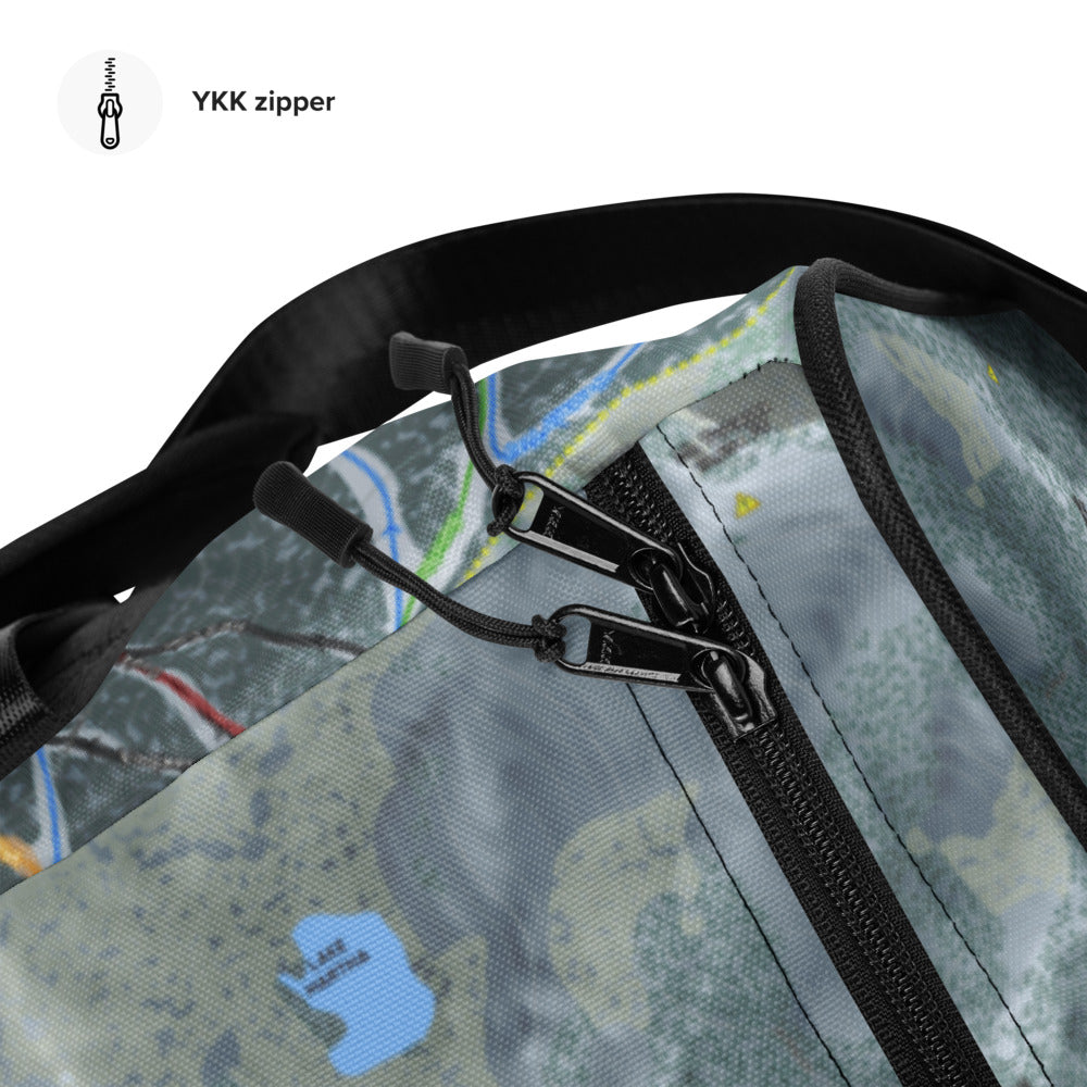 Brighton, Utah Ski Trail Map Printed Duffle Bag - Powderaddicts
