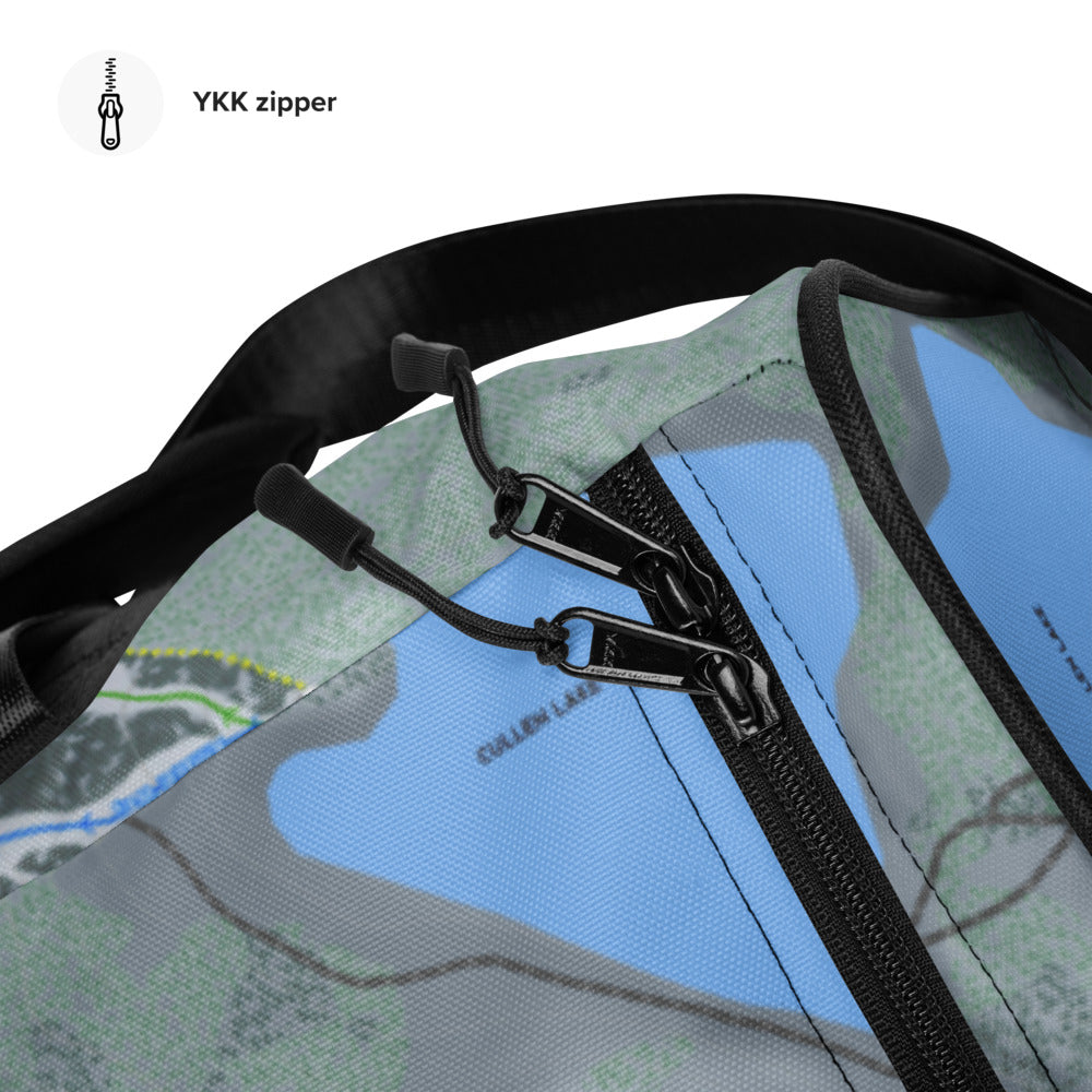 Eagle Point, Utah Ski Trail Map Printed Duffle Bag - Powderaddicts
