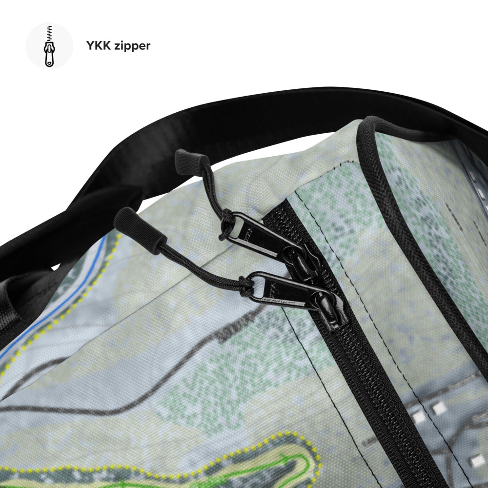 Camelback Mountain, Pennsylvania Ski Trail Map Duffle Bag - Powderaddicts