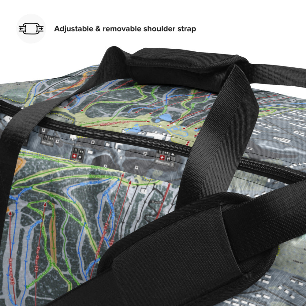 Camelback Mountain, Pennsylvania Ski Trail Map Duffle Bag - Powderaddicts