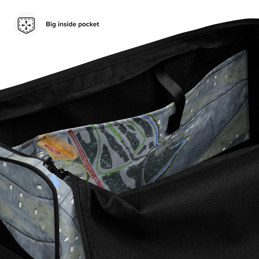 Eagle Rock, Pennsylvania Ski Trail Map Duffle Bag - Powderaddicts