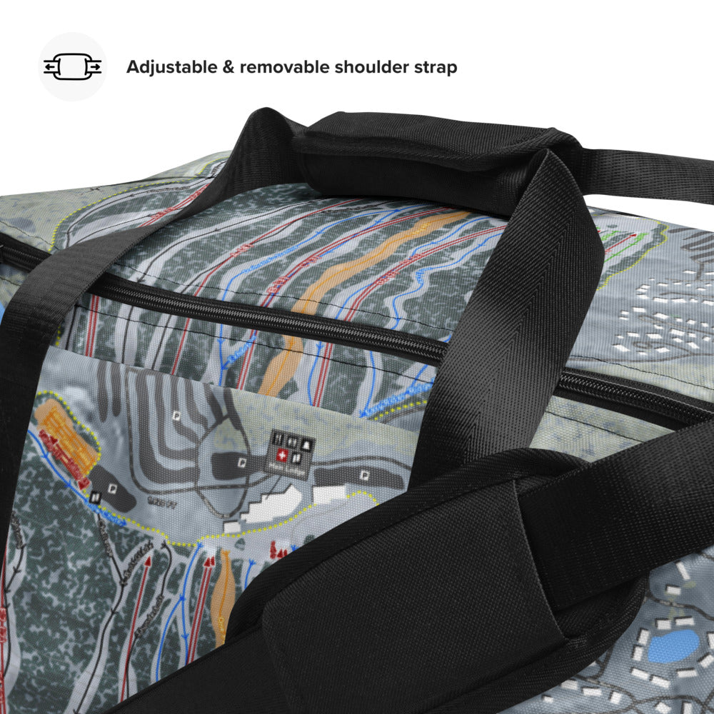 Jack Frost, Pennsylvania Ski Trail Map Duffle Bag - Powderaddicts