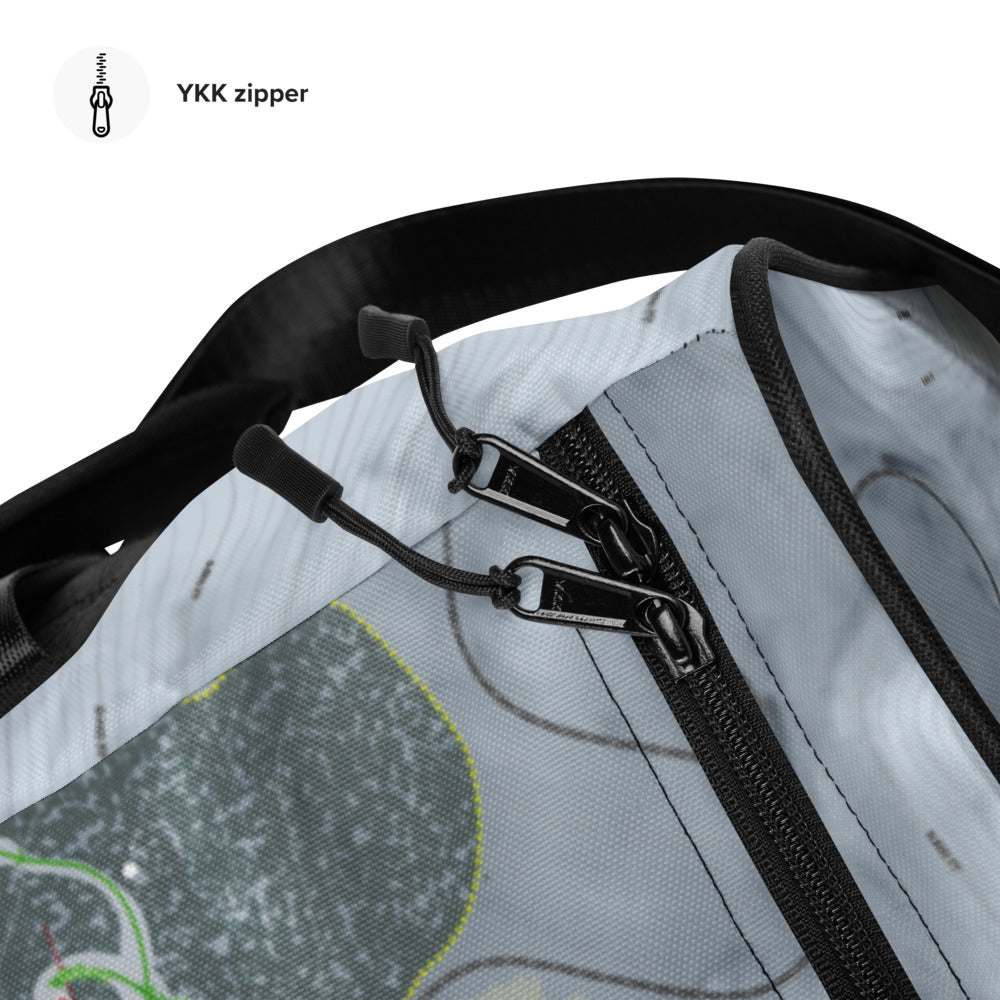 Mt Rose, Nevada Ski Trail Map Duffle Bag - Powderaddicts