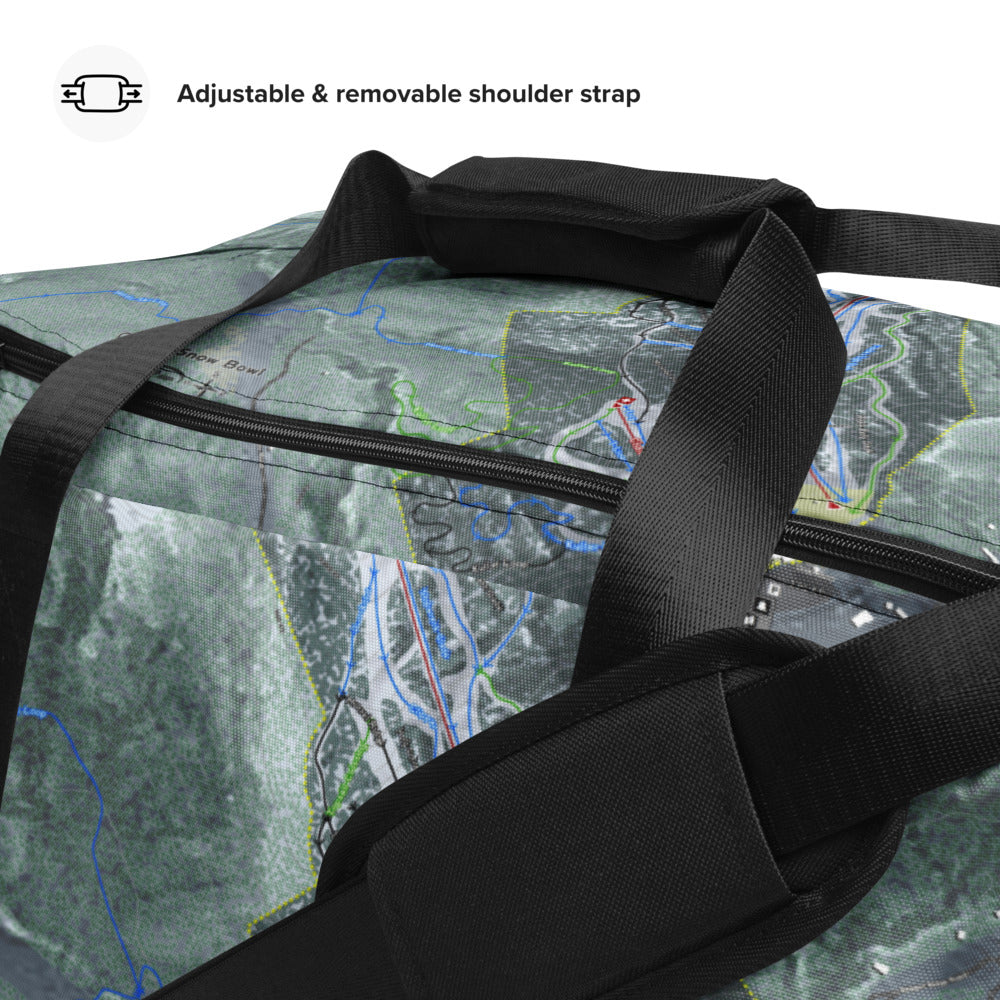 Camden Snow Bowl, Maine Ski Trail Map Duffle Bag - Powderaddicts