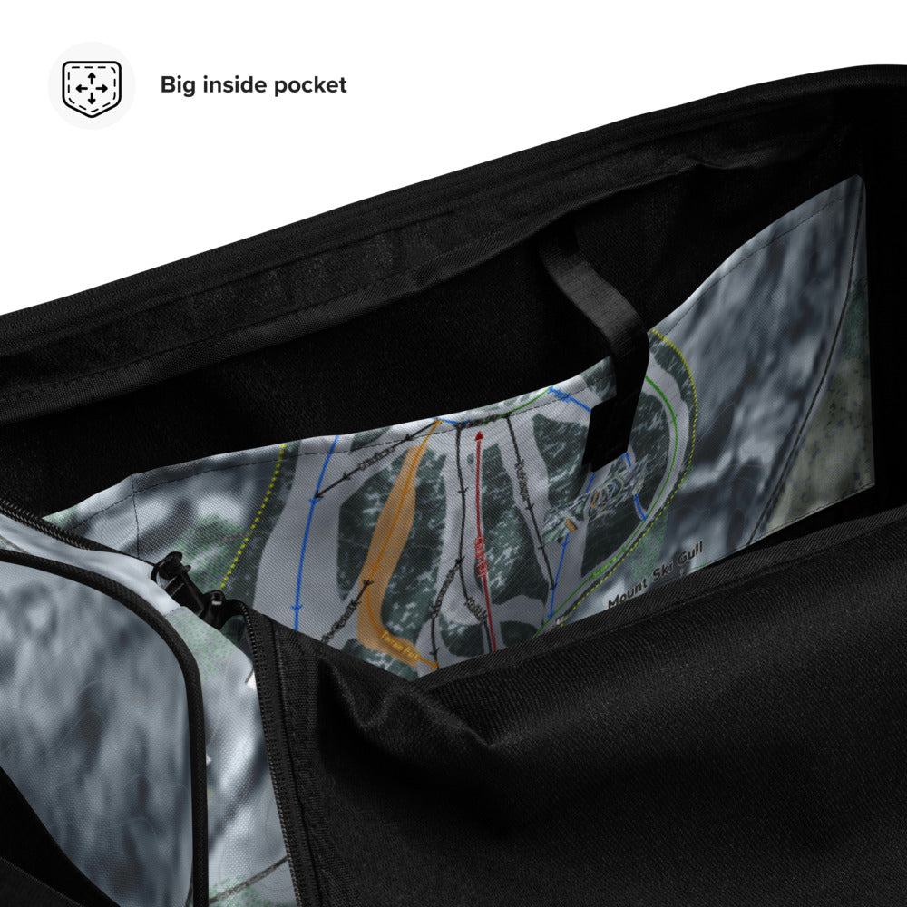 Mount Ski Gull, Minnesota Ski Trail Map Duffle Bag - Powderaddicts