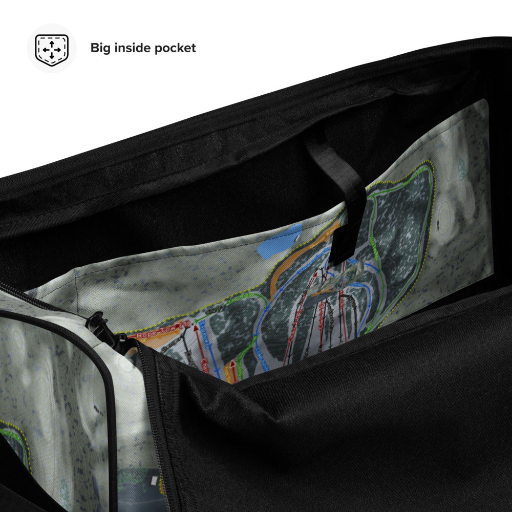 Wild Mountain, Minnesota Ski Trail Map Duffle Bag - Powderaddicts