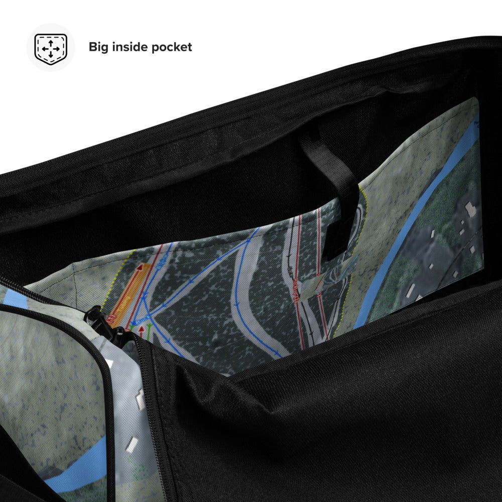 Spring Mountain, Pennsylvania Ski Trail Map Duffle Bag - Powderaddicts