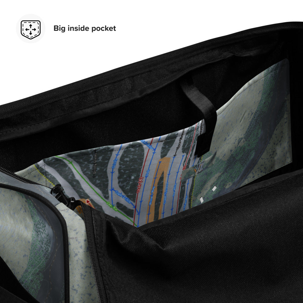 Tussey Mountain, Pennsylvania Ski Trail Map Duffle Bag - Powderaddicts