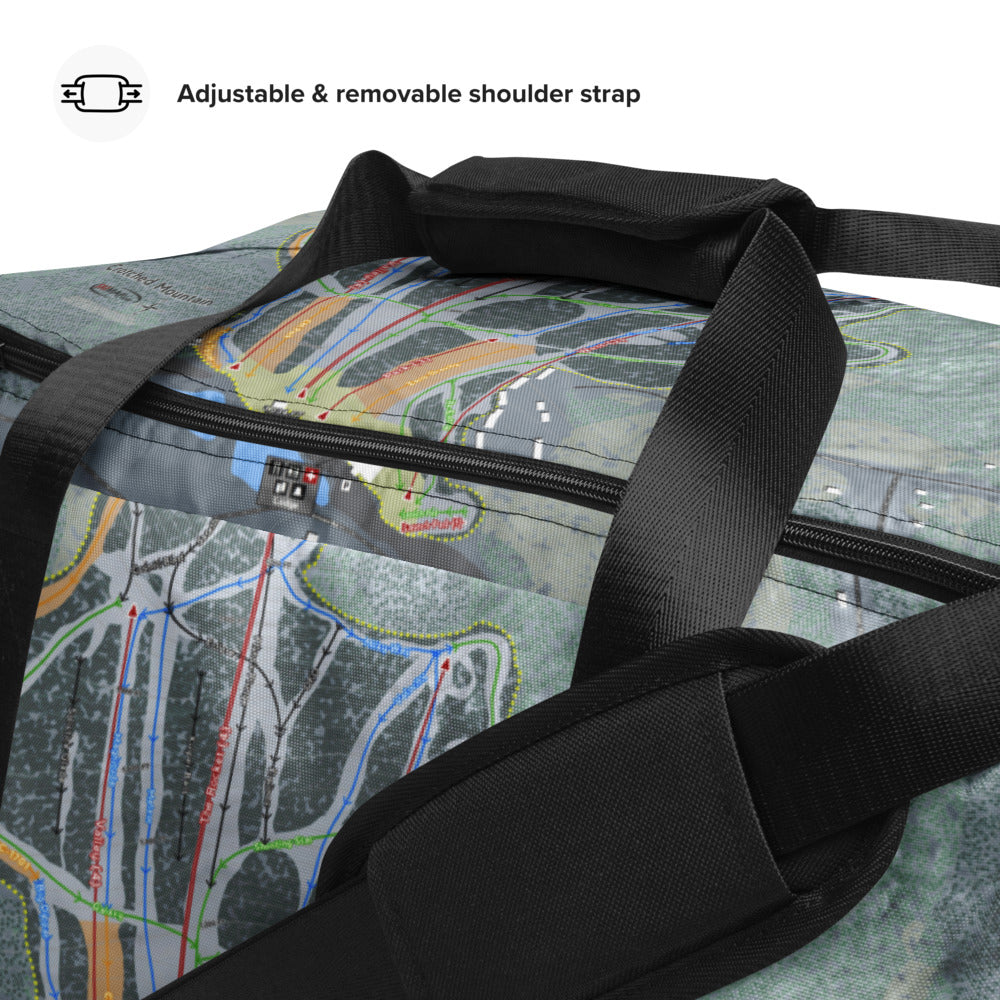 Crotched Mountain, New Hampshire Ski Trail Map Duffle Bag - Powderaddicts
