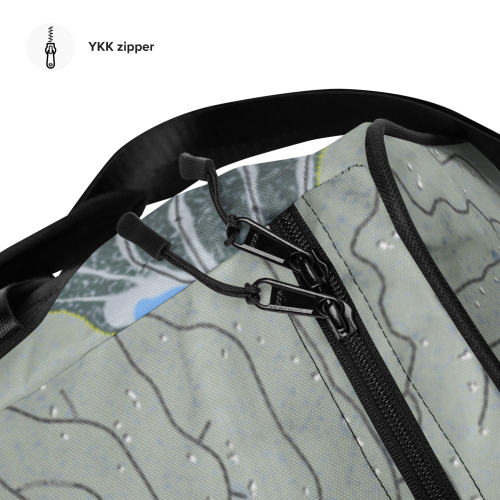 Angel Fire, New Mexico Ski Trail Map Duffle Bag - Powderaddicts