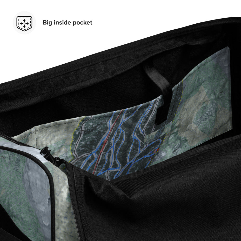 Tenney Mountain, New Hampshire Ski Trail Map Duffle Bag - Powderaddicts