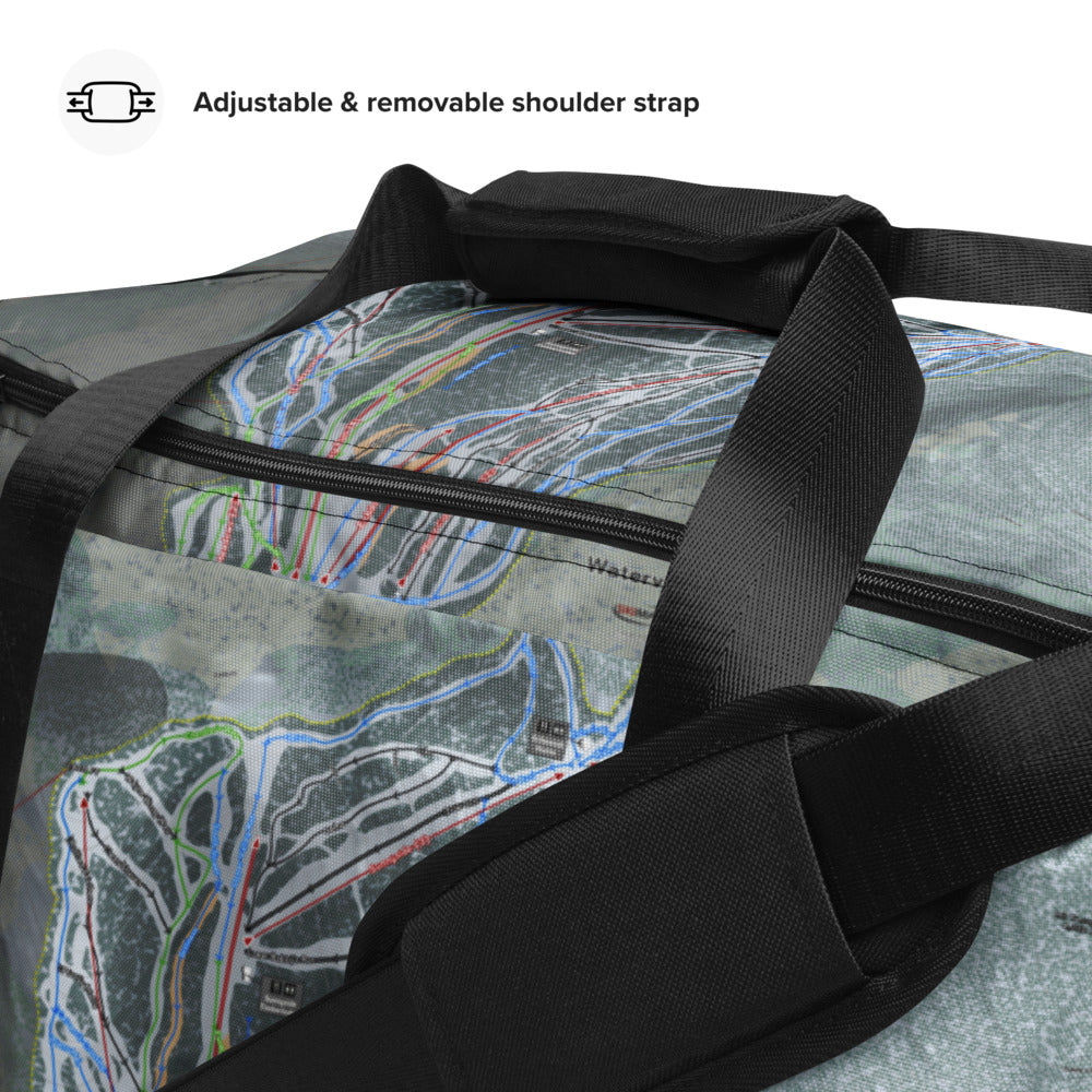 Waterville Valley, New Hampshire Ski Trail Map Duffle Bag - Powderaddicts