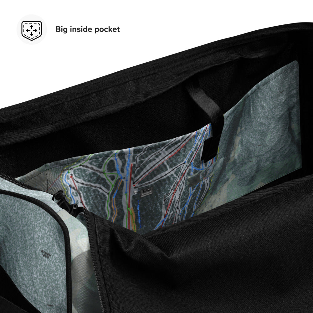 Waterville Valley, New Hampshire Ski Trail Map Duffle Bag - Powderaddicts