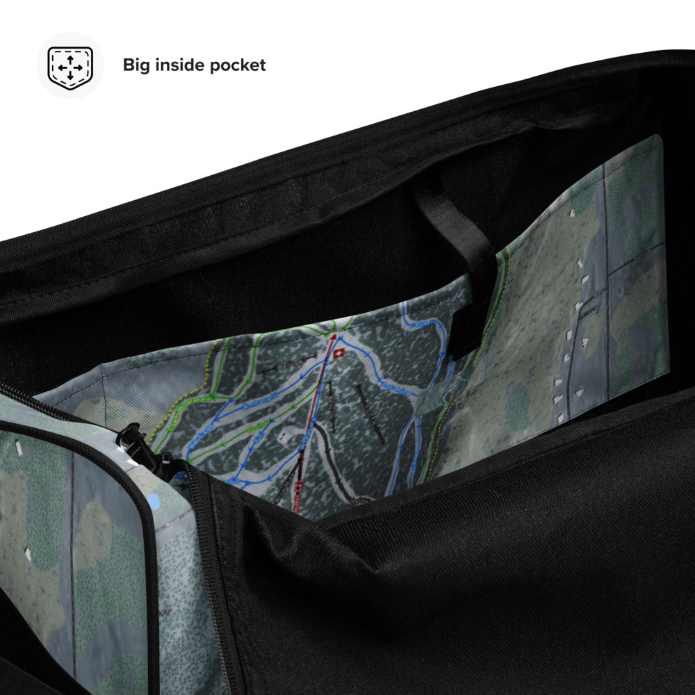 Whaleback Mountain, New Hampshire Ski Trail Map Duffle Bag - Powderaddicts