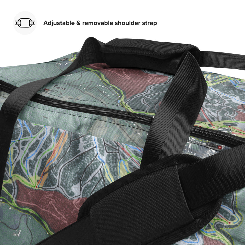 Taos, New Mexico Ski Trail Map Duffle Bag - Powderaddicts