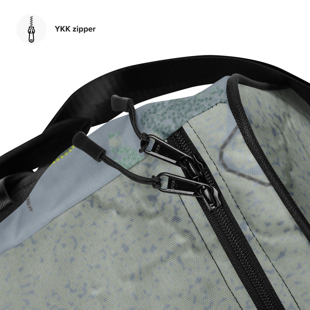 Timberline Mountain, West Virginia Ski Trail Map Duffle Bag - Powderaddicts