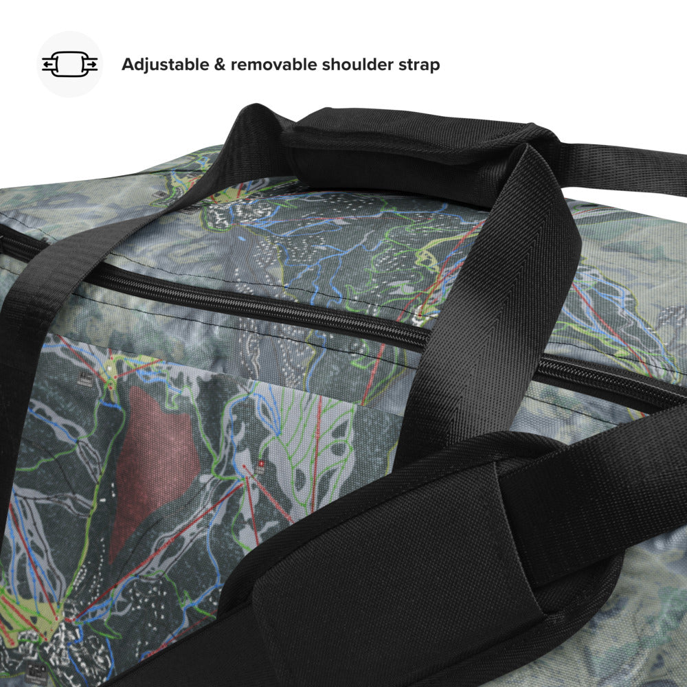Beaver Creek, Colorado Ski Trail Map Duffle Bag - Powderaddicts
