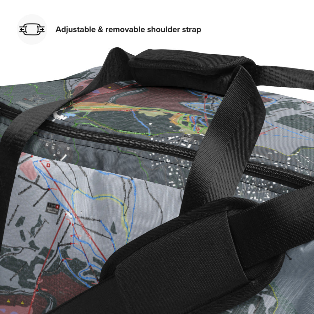 Alyeska, Alaska Ski Trail Map Duffle Bag - Powderaddicts