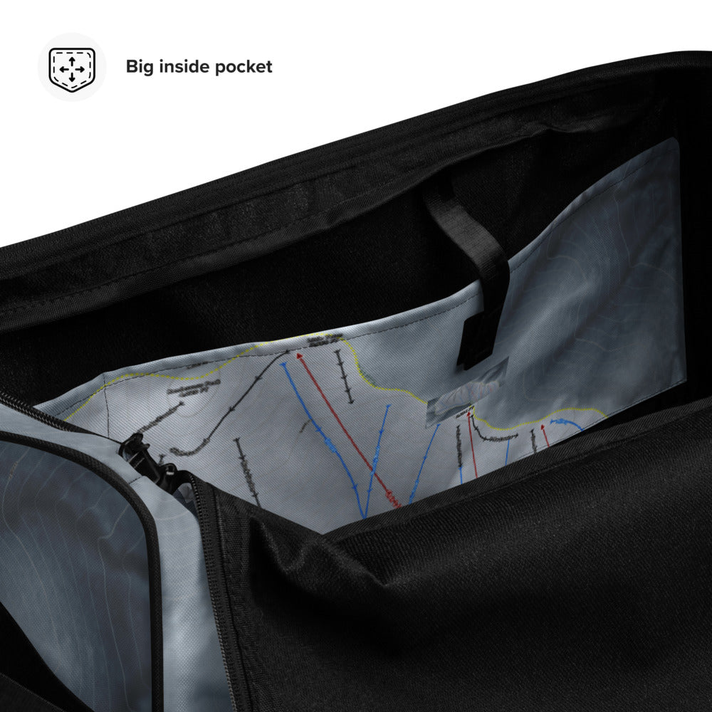 Arctic Valley, Alaska Ski Trail Map Duffle Bag - Powderaddicts