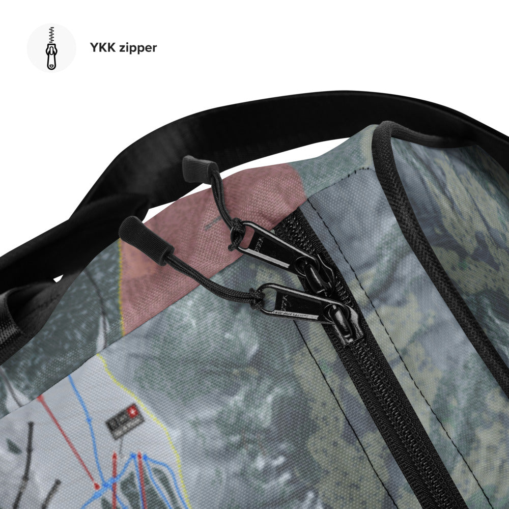 Snowmass, Colorado Ski Trail Map Duffle Bag - Powderaddicts
